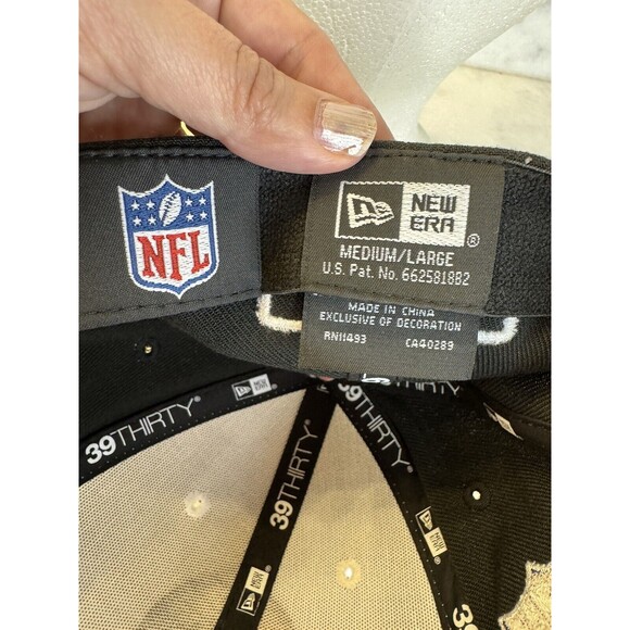 New York Jets New Era White/Black 2022 NFL Crucial Catch 39THIRTY Flex Hat M/L - Picture 7 of 13